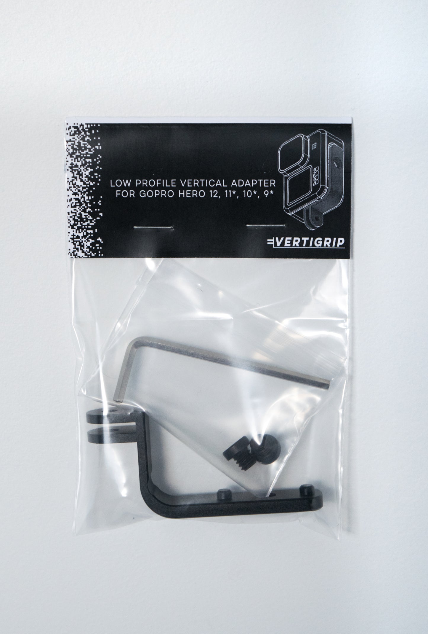 VertiGrip - Low Profile Vertical Adapter For GoPro Hero 12, 11, 10, 9